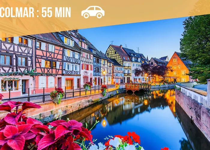 Cathyvoyages - Ciel Etoile - Bord De - Parking Gratuit - Videoprojecteur - Lit Rond - La Paillote Strasbourgeoise Apartment Straßburg