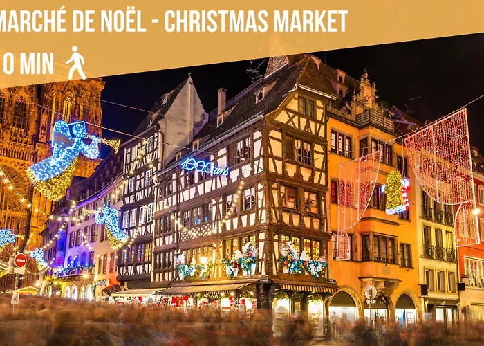 Apartment Cathyvoyages - Ciel Etoile - Bord De - Parking Gratuit - Videoprojecteur - Lit Rond - La Paillote Strasbourgeoise Straßburg