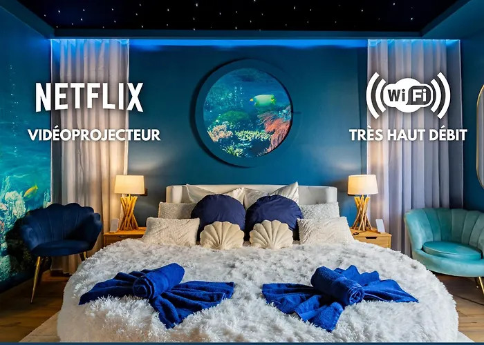 Apartment Cathyvoyages - Ciel Etoile - Bord De - Parking Gratuit - Videoprojecteur - Lit Rond - La Paillote Strasbourgeoise *