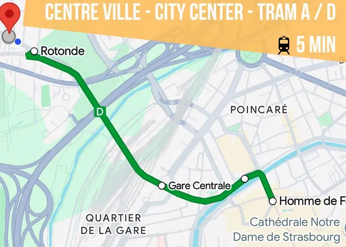 Cathyvoyages - Ciel Etoile - Bord De - Parking Gratuit - Videoprojecteur - Lit Rond - La Paillote Strasbourgeoise Apartment