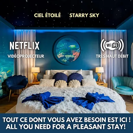 Lejlighed Cathyvoyages - Ciel Etoile - Bord De - Parking Gratuit - Videoprojecteur - Lit Rond - La Paillote Strasbourgeoise *