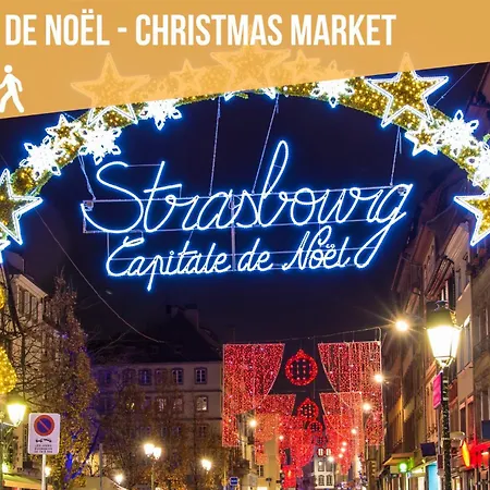 Cathyvoyages - Ciel Etoile - Bord De - Parking Gratuit - Videoprojecteur - Lit Rond - La Paillote Strasbourgeoise דירה שטרסבורג